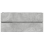 Armario para lavabo contrachapada gris hormigón 100x38,5x45 cm de , Muebles de baño - Ref: Foro24-856251, Precio: 61,52 €, De...