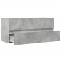 Armario para lavabo contrachapada gris hormigón 100x38,5x45 cm de , Muebles de baño - Ref: Foro24-856251, Precio: 61,52 €, De...