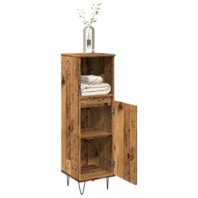 Armario de baño madera de ingeniería envejecida 30x30x100 cm de , Muebles de baño - Ref: Foro24-857208, Precio: 60,33 €, Desc...