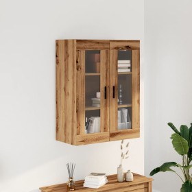 Armario de pared madera ingeniería marrón roble 69,5x34x90 cm de , Tocadores de baño - Ref: Foro24-857331, Precio: 94,83 €, D...