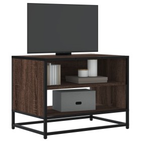 Mueble TV metal y madera ingeniería marrón roble 61x40x46 cm von , TV-Möbel - Ref: Foro24-848883, Preis: 51,87 €, Rabatt: %