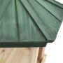 Comedero para pájaros de pie madera maciza de abeto 33x110 cm de vidaXL, Comederos para pájaros - Ref: Foro24-314817, Precio:...