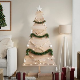 Árbol de Navidad de madera de adorno madera maciza pino 150 cm by , Christmas trees - Ref: Foro24-858192, Price: 62,34 €, Dis...