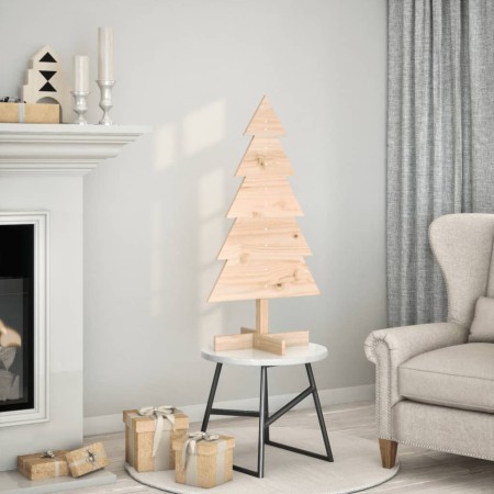 Árbol de Navidad de madera de adorno madera maciza pino 100 cm by , Christmas trees - Ref: Foro24-858186, Price: 38,21 €, Dis...