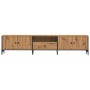 Mueble TV cajón madera ingeniería roble artesanal 200x25x44 cm by , TV Furniture - Ref: Foro24-857697, Price: 122,85 €, Disco...