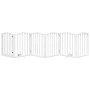 Puerta para perros plegable 3 paneles madera álamo blanca 300cm by , Dog kennels and fences - Ref: Foro24-352213, Price: 72,5...