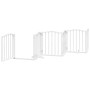 Puerta para perros plegable 3 paneles madera álamo blanca 300cm by , Dog kennels and fences - Ref: Foro24-352213, Price: 72,5...