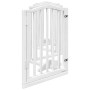 Puerta para perros plegable 3 paneles madera álamo blanca 300cm von , Hundehütten und Zäune - Ref: Foro24-352213, Preis: 72,5...