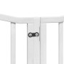 Puerta para perros plegable 3 paneles madera álamo blanca 300cm by , Dog kennels and fences - Ref: Foro24-352213, Price: 72,5...