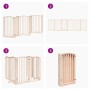 Puerta para perros plegable 6 paneles madera de álamo 300 cm von , Hundehütten und Zäune - Ref: Foro24-352207, Preis: 82,64 €...