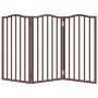 Puerta para perros plegable 3 paneles álamo marrón roble 150 cm von , Hundehütten und Zäune - Ref: Foro24-352230, Preis: 46,8...