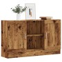 Aparador de madera ingeniería envejecida negro 120x30,5x70 cm von , Sideboards - Ref: Foro24-856162, Preis: 103,72 €, Rabatt: %