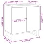 Armario de baño madera de ingeniería envejecida 58x33x60 cm de , Muebles de baño - Ref: Foro24-857220, Precio: 62,50 €, Descu...