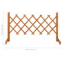 Fenced garden gate made of solid orange fir wood 120x60 cm by vidaXL, fence panels - Ref: Foro24-314822, Price: 20,49 €, Disc...