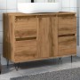 Mueble de baño madera de ingeniería roble artisan 80x33x60 cm de , Muebles de baño - Ref: Foro24-857236, Precio: 103,82 €, De...