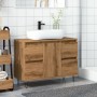 Mueble de baño madera de ingeniería roble artisan 80x33x60 cm de , Muebles de baño - Ref: Foro24-857236, Precio: 103,82 €, De...