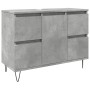 Mueble de baño madera de ingeniería gris hormigón 80x33x60 cm by , Bathroom furniture - Ref: Foro24-857234, Price: 103,82 €, ...