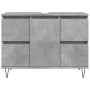 Mueble de baño madera de ingeniería gris hormigón 80x33x60 cm by , Bathroom furniture - Ref: Foro24-857234, Price: 103,82 €, ...