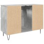 Mueble de baño madera de ingeniería gris hormigón 80x33x60 cm by , Bathroom furniture - Ref: Foro24-857234, Price: 103,82 €, ...