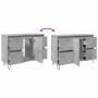 Mueble de baño madera de ingeniería gris hormigón 80x33x60 cm by , Bathroom furniture - Ref: Foro24-857234, Price: 103,82 €, ...