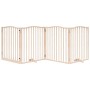 Puerta para perros plegable 4 paneles madera de álamo 320 cm by , Dog kennels and fences - Ref: Foro24-352211, Price: 79,24 €...