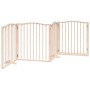 Puerta para perros plegable 4 paneles madera de álamo 320 cm by , Dog kennels and fences - Ref: Foro24-352211, Price: 79,24 €...