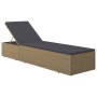 Brown and Dark Gray Synthetic Rattan Lounger by vidaXL, Loungers - Ref: Foro24-310146, Price: 142,61 €, Discount: %