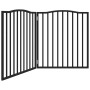 Puerta para perros plegable 2 paneles madera álamo negra 160 cm by , Dog kennels and fences - Ref: Foro24-352226, Price: 46,9...