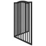 Puerta para perros plegable 2 paneles madera álamo negra 160 cm by , Dog kennels and fences - Ref: Foro24-352226, Price: 46,9...