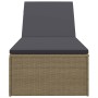 Braune und dunkelgraue Liege aus synthetischem Rattan von vidaXL, Liegen - Ref: Foro24-310146, Preis: 142,61 €, Rabatt: %