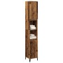 Armario de baño madera de ingeniería envejecida 30x30x190 cm de , Tocadores de baño - Ref: Foro24-857105, Precio: 89,61 €, De...