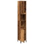 Armario de baño madera de ingeniería envejecida 30x30x190 cm de , Tocadores de baño - Ref: Foro24-857105, Precio: 89,61 €, De...