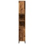 Armario de baño madera de ingeniería envejecida 30x30x190 cm de , Tocadores de baño - Ref: Foro24-857105, Precio: 89,61 €, De...