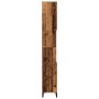 Armario de baño madera de ingeniería envejecida 30x30x190 cm de , Tocadores de baño - Ref: Foro24-857105, Precio: 89,61 €, De...