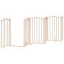 Puerta para perros plegable 9 paneles madera de álamo 450 cm by , Dog kennels and fences - Ref: Foro24-3155588, Price: 116,11...