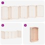 Puerta para perros plegable 9 paneles madera de álamo 450 cm by , Dog kennels and fences - Ref: Foro24-3155588, Price: 116,11...