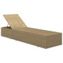 Brown and Dark Gray Synthetic Rattan Lounger by vidaXL, Loungers - Ref: Foro24-310146, Price: 142,61 €, Discount: %