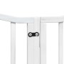 Puerta de perros plegable 12 paneles madera álamo blanca 600 cm by , Dog kennels and fences - Ref: Foro24-3155595, Price: 172...