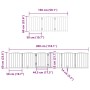 Puerta para perros plegable 9 paneles madera álamo negra 450 cm by , Dog kennels and fences - Ref: Foro24-3155597, Price: 101...