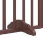 Puerta de perros plegable 15 paneles madera álamo marrón 750 cm by , Dog kennels and fences - Ref: Foro24-3155605, Price: 159...