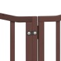 Puerta de perros plegable 15 paneles madera álamo marrón 750 cm by , Dog kennels and fences - Ref: Foro24-3155605, Price: 159...