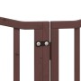 Puerta de perros plegable 12 paneles madera álamo marrón 600 cm by , Dog kennels and fences - Ref: Foro24-3155607, Price: 168...