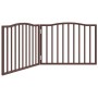 Puerta para perros plegable 2 paneles álamo marrón roble 160 cm by , Dog kennels and fences - Ref: Foro24-352232, Price: 37,9...