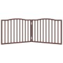 Puerta para perros plegable 2 paneles álamo marrón roble 160 cm by , Dog kennels and fences - Ref: Foro24-352232, Price: 37,9...