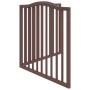 Puerta para perros plegable 2 paneles álamo marrón roble 160 cm by , Dog kennels and fences - Ref: Foro24-352232, Price: 37,9...