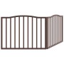 Puerta para perros plegable 2 paneles álamo marrón roble 160 cm by , Dog kennels and fences - Ref: Foro24-352232, Price: 37,9...