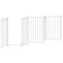 Puerta de perros plegable 6 paneles madera abeto blanco 300 cm von , Hundehütten und Zäune - Ref: Foro24-352279, Preis: 91,58...