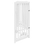 Puerta de perros plegable 6 paneles madera abeto blanco 300 cm by , Dog kennels and fences - Ref: Foro24-352279, Price: 91,58...