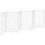 Puerta de perros plegable 6 paneles madera abeto blanco 300 cm by , Dog kennels and fences - Ref: Foro24-352279, Price: 91,58...