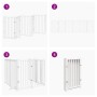 Puerta de perros plegable 6 paneles madera abeto blanco 300 cm by , Dog kennels and fences - Ref: Foro24-352279, Price: 91,58...